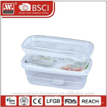 Recipiente de alimento plástico transparente (2pcs)